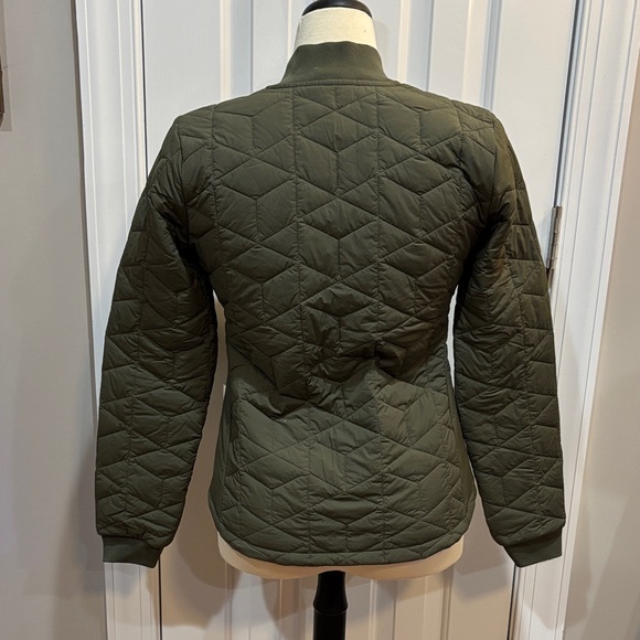 Duluth Trading Co Women's Quilted Bomber Jacket - Olive Work Warm - Picture 3 of 11